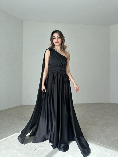 STRUVE Maxi Elbise 7002 - Siyah - 4