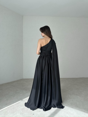 STRUVE Maxi Elbise 7002 - Siyah - 6