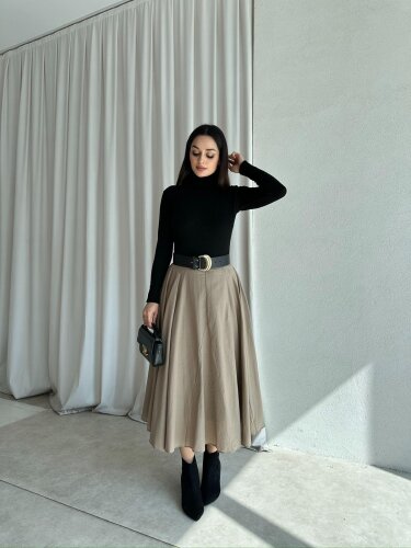 TORRES Midi Etek 9325 - Krem - 2