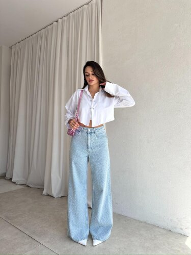VALESKA Gömlek 8315 - Beyaz - 4