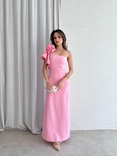 VARGAS Maxi Elbise 6734 - Pembe - 2