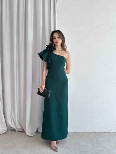 VARGAS Maxi Elbise 6734 - Yeşil - 3