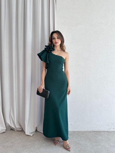 VARGAS Maxi Elbise 6734 - Yeşil - 2