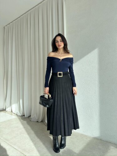VEXA Bluz 8480 - Lacivert - Mooi Butik (1)