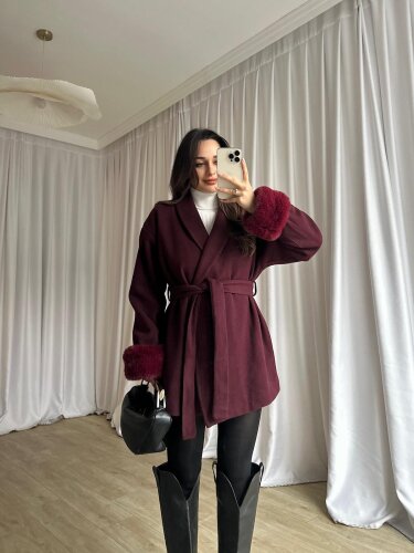 VİOREN Kaban 8721 - Bordo - 1