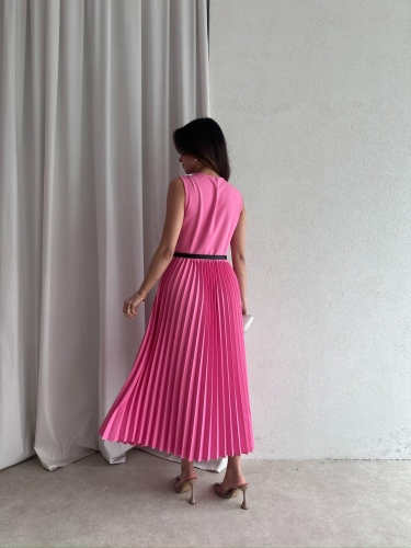 VOVİA Midi Elbise 8777 - Pembe · 3