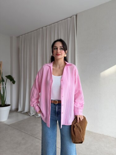  VUAL Gömlek 8888 - Pembe - 1