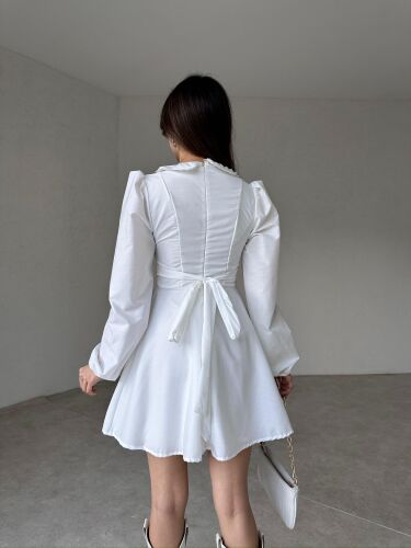 WANAS Mini Elbise 5811 - Beyaz - 4