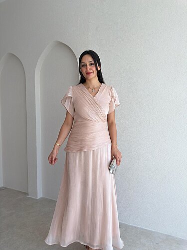 WHİTNEY Maxi Elbise 6571 - Krem - 2
