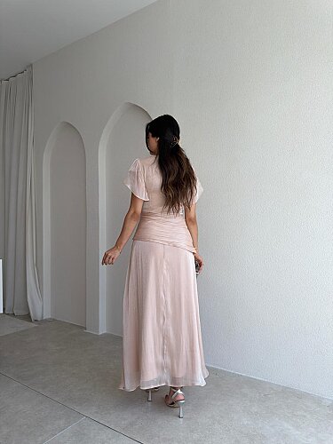 WHİTNEY Maxi Elbise 6571 - Krem - 3