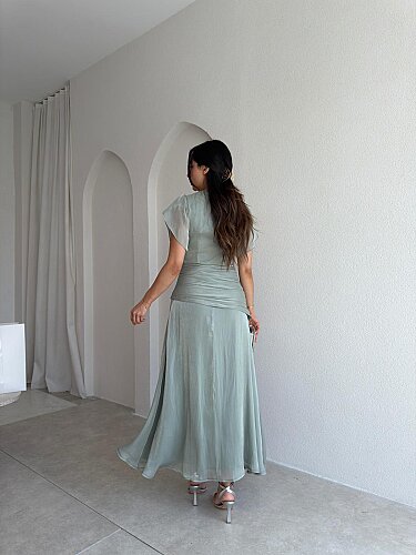 WHİTNEY Maxi Elbise 6571 - Mint - 3