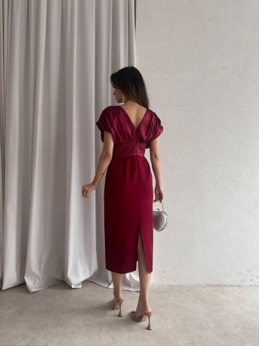 WİCCA Midi Elbise 5022 - Bordo · 3