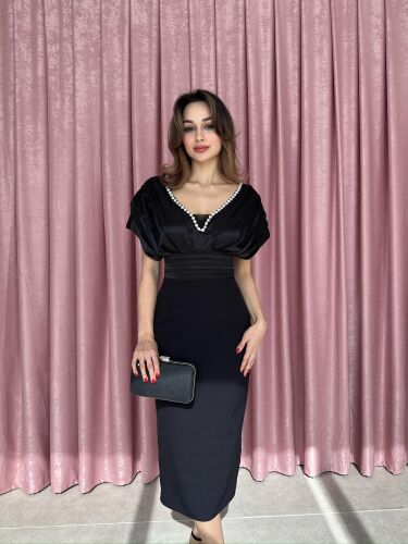 WİCCA Midi Elbise 5022 - Siyah - 1