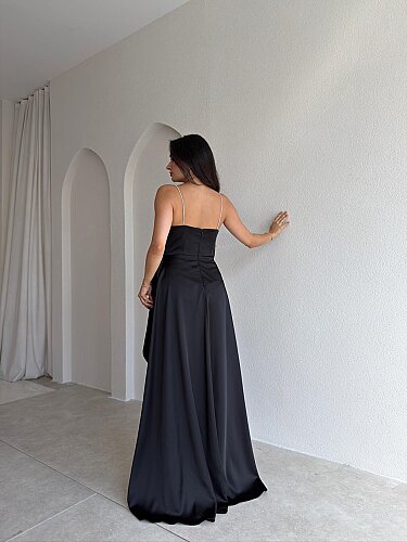 ZADİE Maxi Elbise 9632 - Siyah - 4