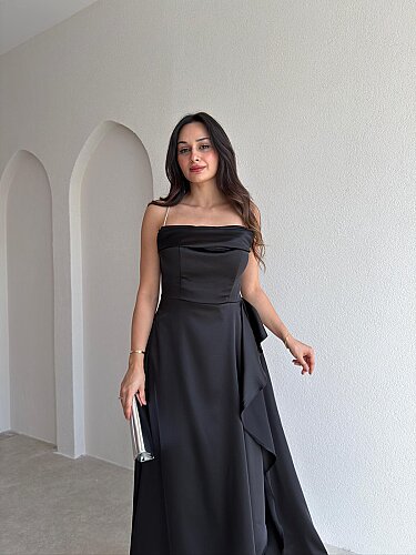 ZADİE Maxi Elbise 9632 - Siyah - 2