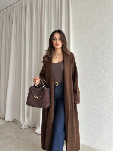 ZEON Hırka 8431 - Acı Kahve - 2